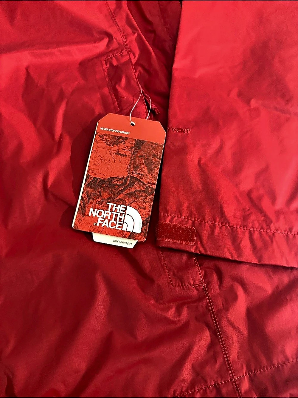 The North Face DryVent Rain Jacket Men’s M Rage Red NWT - Picture 4 of 9